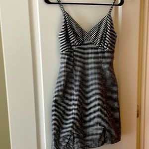 Black and white checkered summer dress